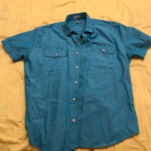 Express XL men's short sleeve shirt fitted